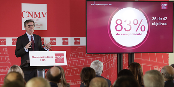 Carlos San Basilio presenta el Plan de Actividades de la CNMV para 2025