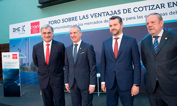 Foro sobre las ventajas de cotizar en bolsa, en Bilbao
