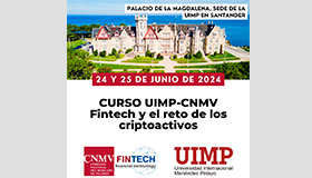 Reserva tu agenda: Curso “Fintech y el reto de los criptoactivos”: 24 y 25 de junio de 2024, UIMP/Santander