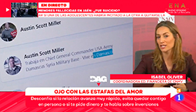 Alerta sobre estafas amorosas